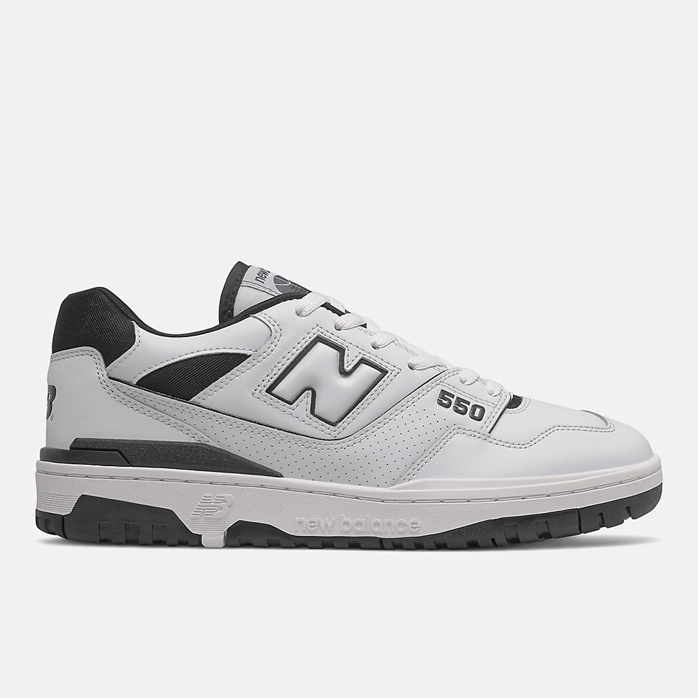 New Balance BB550 Shoes White with Black